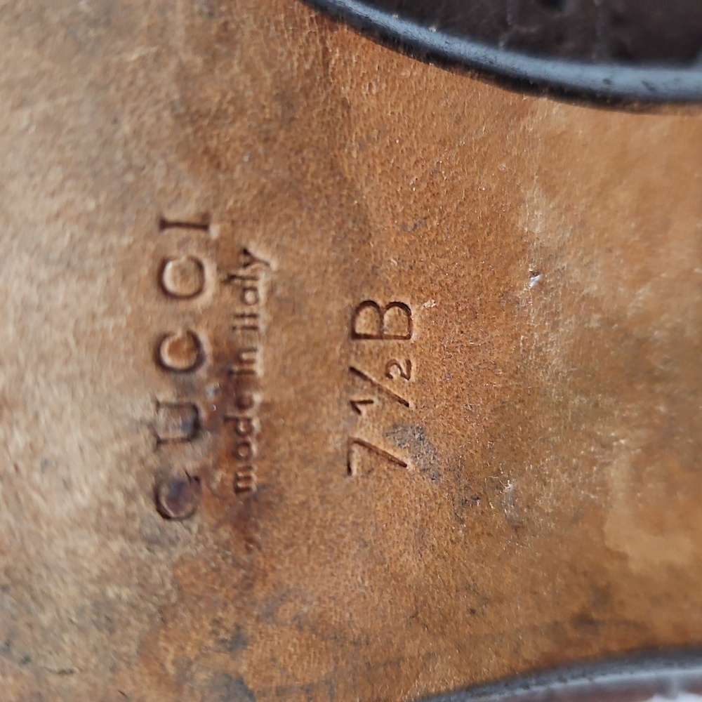 Gucci Brown Suede Women's Boots Size 7.5 - Picture 11 of 11